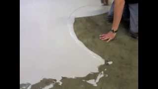 SelfLevelling Floor Coating Application [upl. by Cherianne]