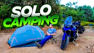 5 Tips For Solo Motorcycle Camping [upl. by Yesdnik]