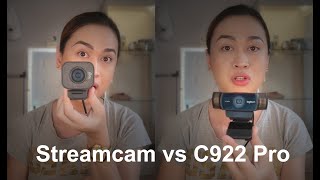 Logitech Streamcam vs Logitech C922 Pro [upl. by Ardnosal932]