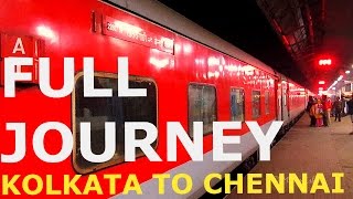 KOLKATA TO CHENNAI FULL JOURNEY  PART I 22807 SANTRAGACHI CHENNAI LHB AC EXPRESS [upl. by Tlok85]