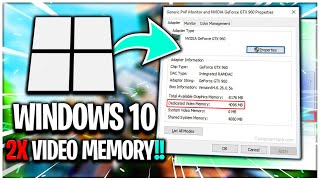 How To Increase VRAM ✅  Double Your Dedicated Video Memory 🔥 Boost FPS  2023 [upl. by Ellery]