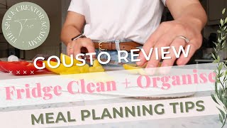 GOUSTO REVIEW  IS IT BETTER THAN HELLO FRESH  Fridge Clean amp Organise  Meal Planning Tips [upl. by Hassin]