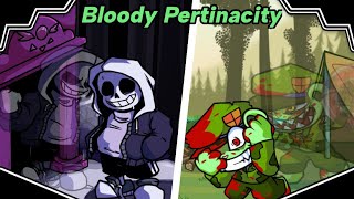 Friday Night Funkin VS Blood Pertinacity Playable version  Dust Sans VS Fliqpy [upl. by Nedyaj]