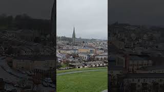 DerryLondonderry view from Derry Wall 1230pm 21 Mar 2024 [upl. by Cristoforo]