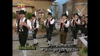 Plattlinger Isarspatzen  Olympiamarsch  1992 [upl. by Acinoev]