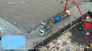 New Demerara Harbour Bridge Construction PART 2 4152024 demeraraharbourbridge westbankguyana [upl. by Dihsar908]