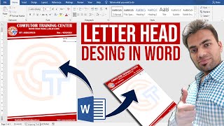 How to Make Professional Letterhead in MSWord│वर्ड में कैसे बनाये कंपनी के प्रिंटेबल लेटर हेड [upl. by Aneetsirhc812]