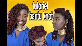 LOCKS Bantu knot sur locks🤩🤩 tutoriel [upl. by Reivaxe]