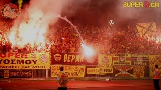 4000 ecstatic ARIS fans in Kavala  SUPER3 Official [upl. by Yrahk]