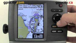 Garmin GPSMap 4XX Video Manual  Placing a Route using the Map [upl. by Hammad195]