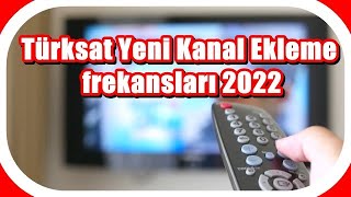 Türksat 4A Uydu Kanal Ayarlama frekansları 2022 ✅  Güncelemsi Nasıl Yapılır [upl. by Michaeline]