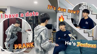 Going To A Date At 4am❓Making My Boyfriend Jealous Prank🤣 He is really angry🔥 Cute Gay Couple [upl. by Thorbert21]