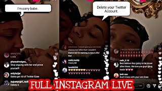 Natalie Odell Wants Ezee To Delete Her Twitter Account EZEE X NATALIE INSTAGRAM LIVE [upl. by Cheston]