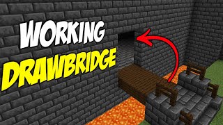 FAST Working Drawbridge with Command Blocks [upl. by Kaylyn]