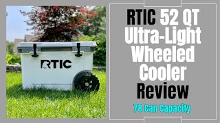 RTIC 52 QT Ultra Light Wheeled Cooler Review [upl. by Ahtera]