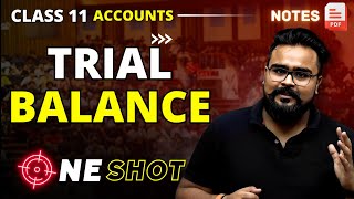 TRIAL BALANCE class 11 ONE SHOT  ACCOUNTS by GAURAV JAIN [upl. by Xuagram]