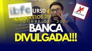 BANCA DIVULGADA  CONCURSO CORREIOS 2024 [upl. by Anel505]