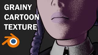 Creating Grainy CellShade Texture With Wednesday Addams  Blender 3D [upl. by Rodriguez941]