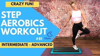 Step Aerobics Workout CLASS Advanced Step Aerobics with CDornerFitness 136138 BPM 81 [upl. by Nerhtak]