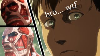 Reiner and Bertholdt Revealed  Girls Reaction Mashup  Attack On Titan [upl. by Vudimir]