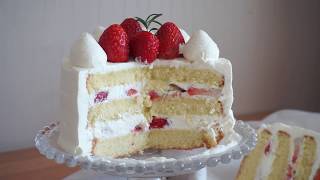 🍓 How to make GenoiseSponge Cake  Strawberry Shortcake 🍓 딸기 생크림 케이크  SweetHailey [upl. by Siletotsira771]