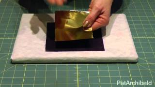 Textile Art Howto Applying Foils with Bondaweb [upl. by Lunsford]