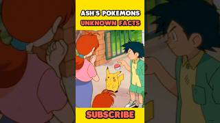 Ashs Pokemons Unknown Facts In Hindi 🤯 shorts [upl. by Viehmann664]