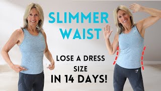 Do These Exercises for A Slimmer Waist In 14 Days  Home Workout No Equipment [upl. by Ruffina]