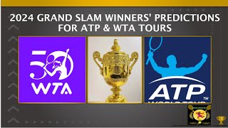 2024 Grand Slams Winner Predictions for both ATP amp WTA Tours [upl. by Ydennek]