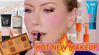 TESTING THE HOTTEST NEW MAKEUP RELEASES🔥Maybelline Huda Beauty Elf Too Faced amp More [upl. by Clorinda344]