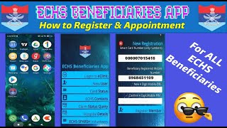 ECHS Beneficiaries App  How to Register amp Appointment 🤔  Good News for all Veterans 👍 [upl. by Grace737]