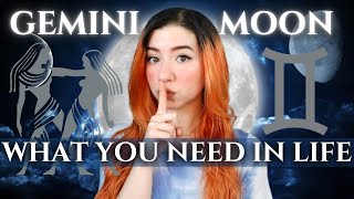 What is GEMINI MOON SIGN ♊🌙Traits What You NEED To Feel Fulfilled Secrets amp Desires [upl. by Tessil]