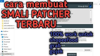 TUTORIAL membuat SMALI PATCHER work 100 dan bahan tinggal download [upl. by Shandra213]