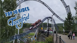 Top 10 Rides at TusenFryd [upl. by Nobe]