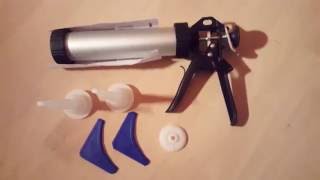 Powerfix Profi Kartuschenpistole Silikon Kartuschenpresse cartridge caulking gun  Unboxing 4K [upl. by Saunders]