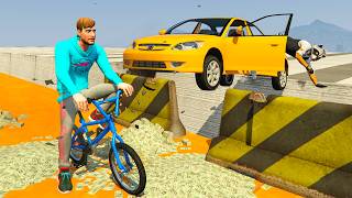 CORRE O TE ATROPELLO EN BICI NO PUEDO PARAR DE REIR  GTA 5 ONLINE [upl. by Eleanor206]