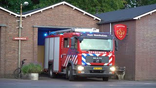 Brandweer Veenhuizen rukt voor 2e keer vandaag weer uit naar brandmelding in kantoor gebouw DJI [upl. by Katonah]