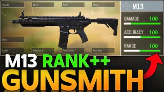 BEST M13 GUNSMITH IN CALL OF DUTY MOBILE  INSANE M13 RANK BUILD COD MOBILE [upl. by Cynthea]