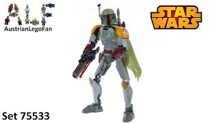 Lego Star Wars 75533 Boba Fett Buildable Figure  Lego Speed Build Review [upl. by Ijies397]