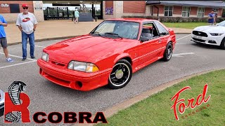 Ultra rare 1993 Cobra R does the cruise at Ford Takeover 2023 [upl. by Yelnats]