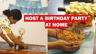 12 Tips to Plan Birthday Party at Home  Food Menu Return Gift Budget DIY Birthday Decoration [upl. by Nelg]