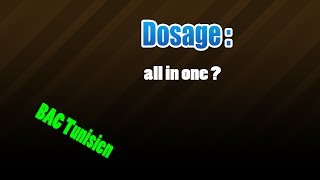 dosage all in one [upl. by Neumark]