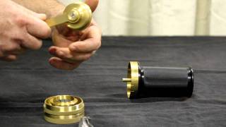 Rosco Hand Grinder  How to Set the Grind Size [upl. by Nwahsirhc]