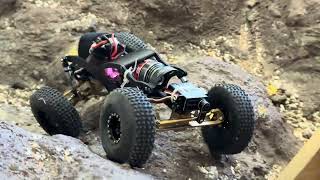 Axial scx24 furitek scythe brass gladiator links super 8 axles [upl. by Hildie213]