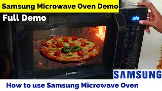 Samsung microwave oven demo ⚡ How to use Samsung Convection Microwave Oven ⚡ How to use samsung oven [upl. by Eliath]