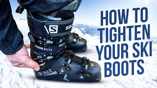 How to tighten your ski boots  Ski Boot Tips [upl. by Ecreip]