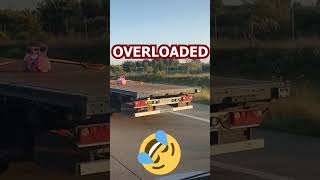 Overloaded truck [upl. by Hewett]