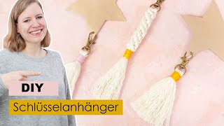 Schlüsselanhänger basteln  5 Minuten DIY [upl. by Sisxela]