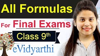 All Formulas For Maths Class 9  CBSE Board [upl. by Llemaj404]