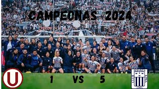 ALIANZA LIMA 3 VS 1 UNIVERSITARIO  ALIANZA CAMPEON LIGA FEMENINA 2024  VCC  REACCION [upl. by Nibuz851]